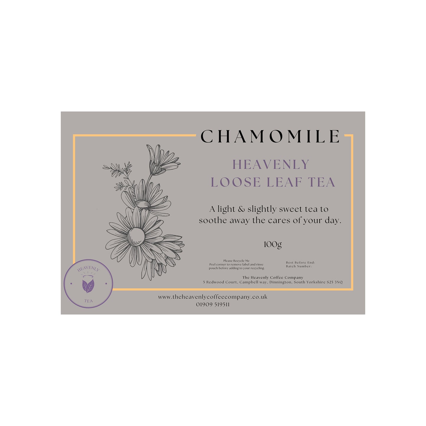 Heavenly Tea Chamomile Loose Leaf 60g