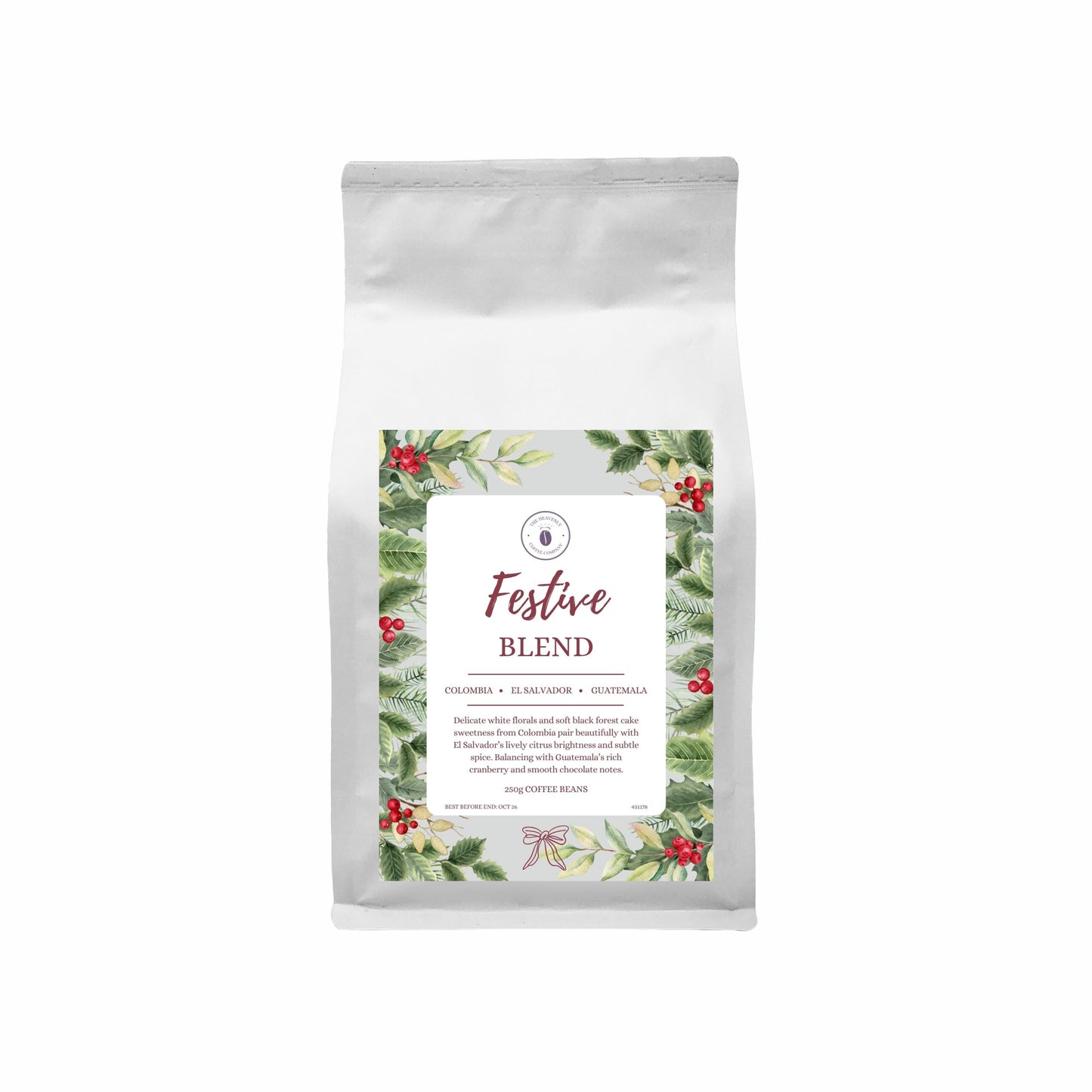 Festive Single Origin Espresso Beans 250g