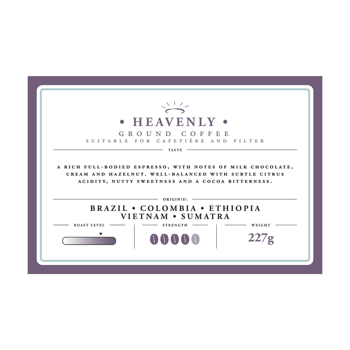 Heavenly Blend Ground Coffee 227g