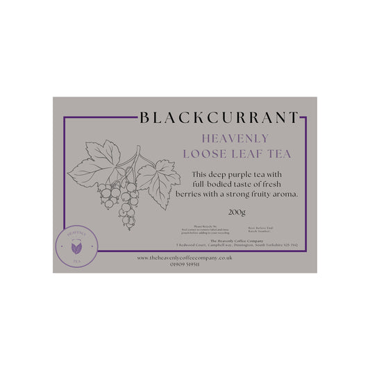 Heavenly Tea Blackcurrant Loose Leaf 200g