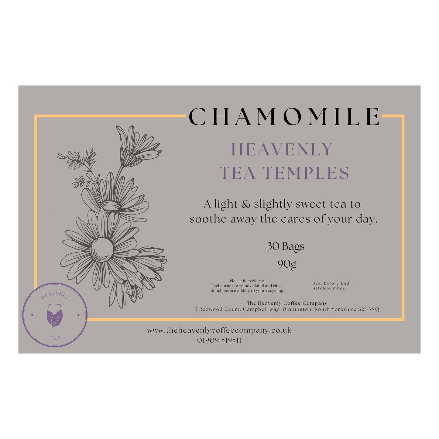 Heavenly Tea Temple Chamomile x 30